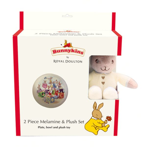 Bunnykins Plush Toy, Bowl & Plate (Cream) For Cheap