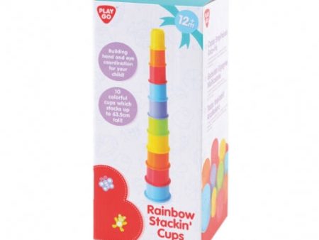 PLAYGO RAINBOW STACKIN CUPS - 10 PCS For Cheap