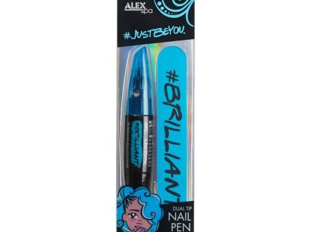 # Just Be You Nail Pen and File Blue Fashion