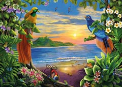 Birds of Paradise 500 pc Large Format Fashion