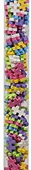 PLUS PLUS - Construction Building Toy, Super Tube - 500 Piece - Pastel Color Mix Hot on Sale