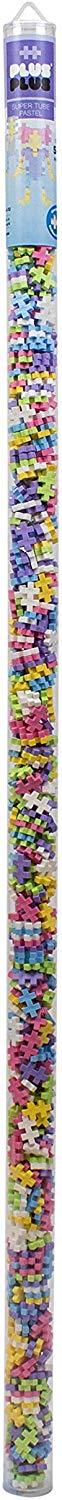 PLUS PLUS - Construction Building Toy, Super Tube - 500 Piece - Pastel Color Mix Hot on Sale